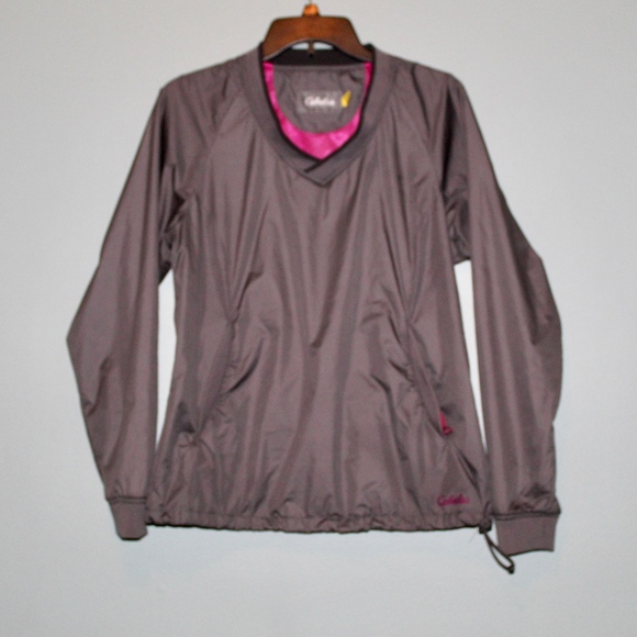Cabela's Jackets & Blazers - Cabela's Pull Over Lightweight Jacket Gray Pink M